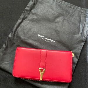 Saint Laurent Classic Y Zip Around Wallet